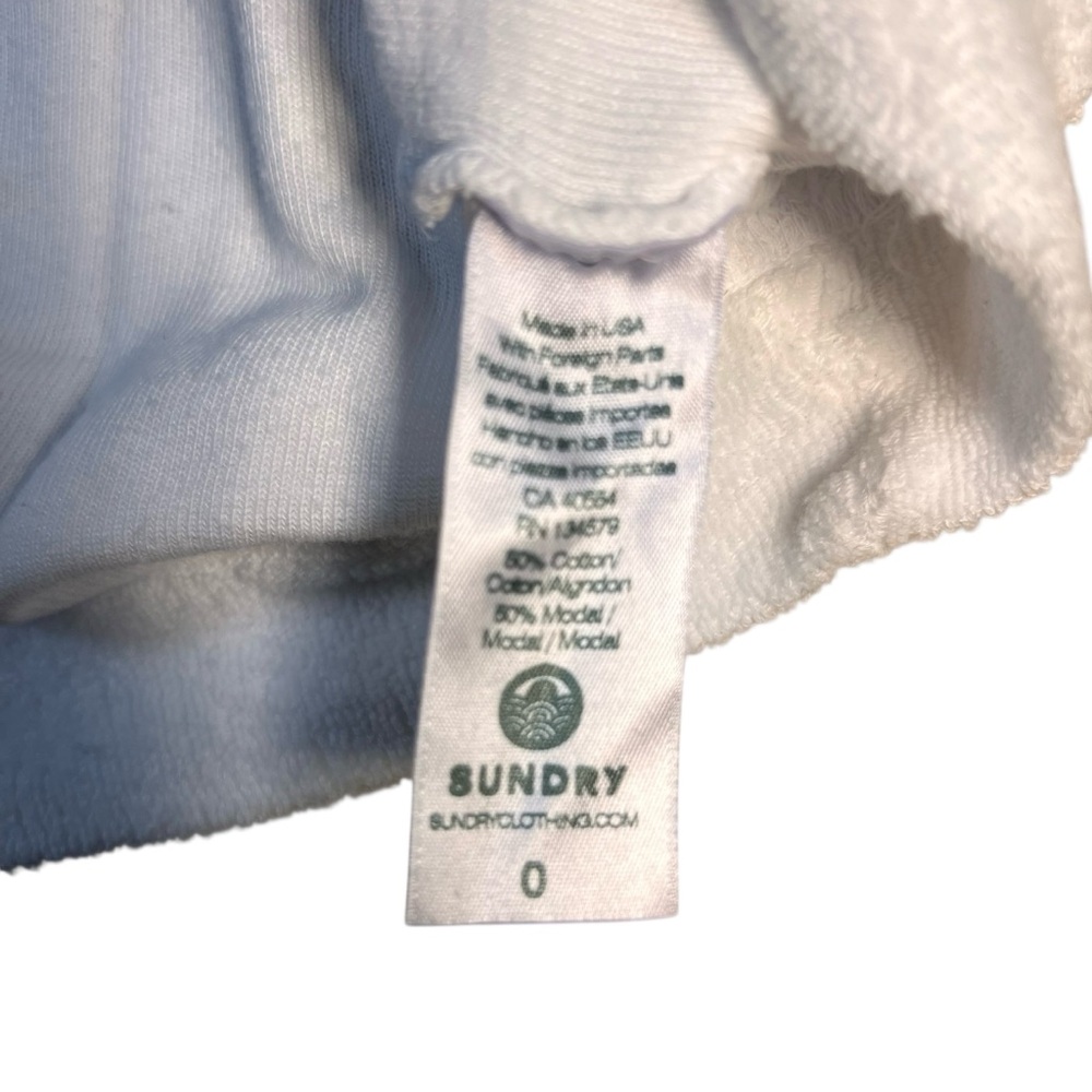 Faux Sherpa Lace-Up Hoodie Size 0/XS Cozy Pullover Sweatshirt - Picture 5 of 9